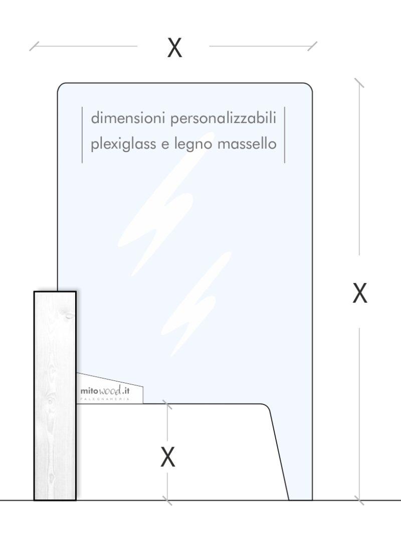 Schermo protettivo da banco 140cm - immagine 3
