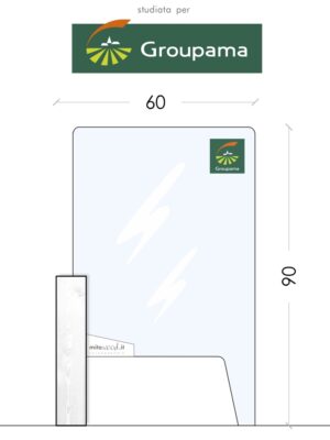 Schermo protettivo da banco GROUPAMA