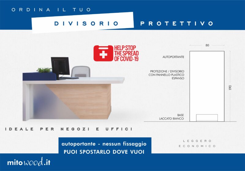 Divisorio protettivo da terra 80x190cm - immagine 5