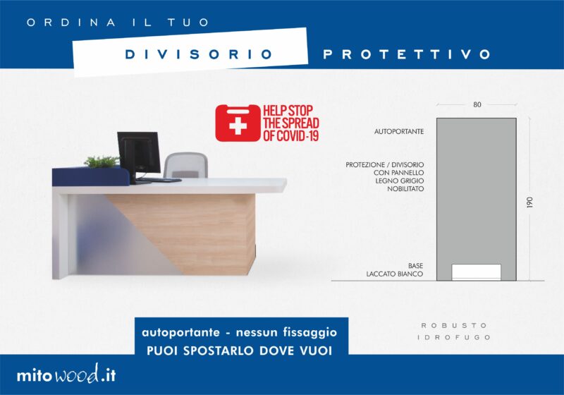 Divisorio protettivo da terra 80x190cm - immagine 4