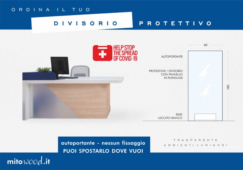 Divisorio protettivo da terra 80x190cm - immagine 6